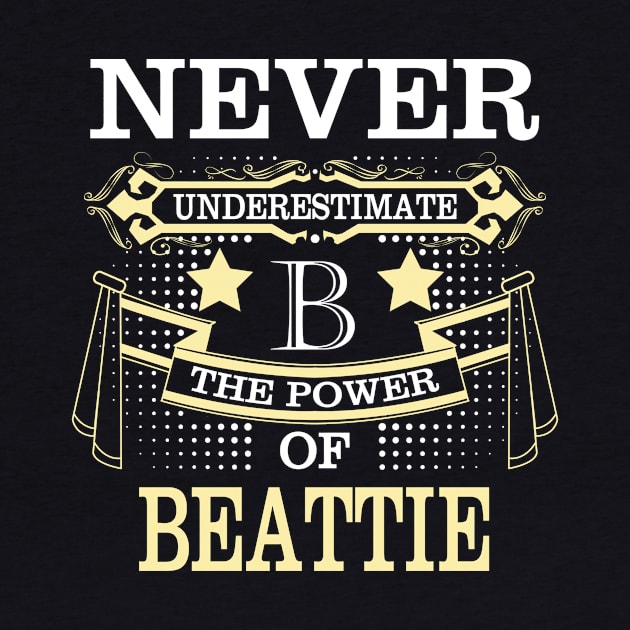 Beattie Name Never Underestimate Power Of Beattie by HayleyKylee